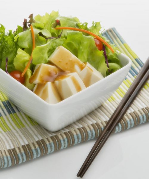 สลัดเต้าหู้ญี่ปุ่น Tofu Veggie Salad