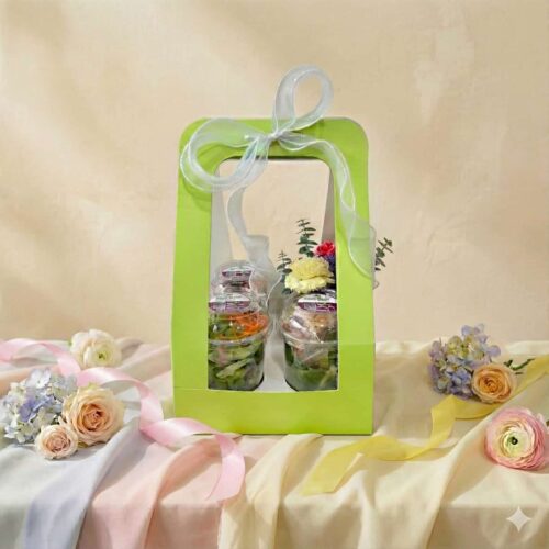 กระเช้าปีใหม่ กระเช้าของขวัญ กระเช้าเพื่อสุขภาพ Bloom Trio Basket 2026