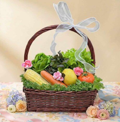 กระเช้าปีใหม่ กระเช้าของขวัญ กระเช้าเพื่อสุขภาพ Garden Bloom Basket 2026